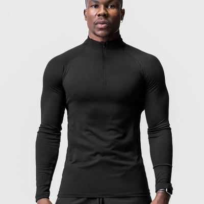 Playera Deportiva de Cuello Alto con Cierre Medio para Entrenamiento - Image 4