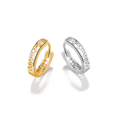 Aretes Romanos de Plata Fina 925 para Mujer - Image 12