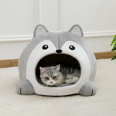 Cama para Gatos con Forma de Zorro y Cojín Desmontable - Image 7