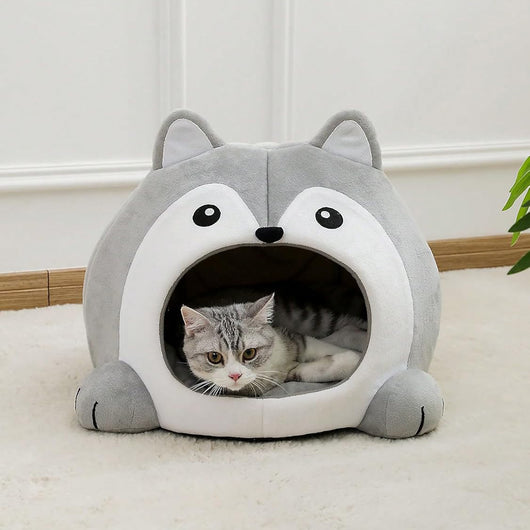 Cama para Gatos con Forma de Zorro y Cojín Desmontable - Image 7