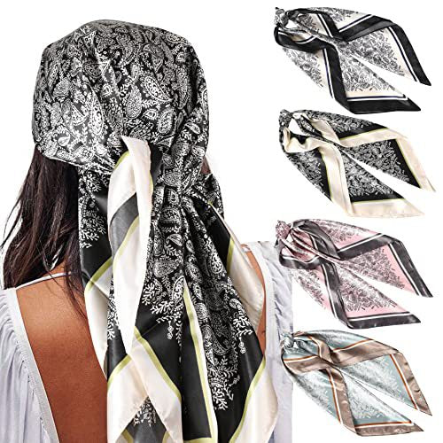 Pañuelo de Seda Estampado Cuadrado - Image 73