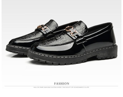 Zapatos de Cuero Británico para Hombre - Estilo Casual Brillante - Image 11