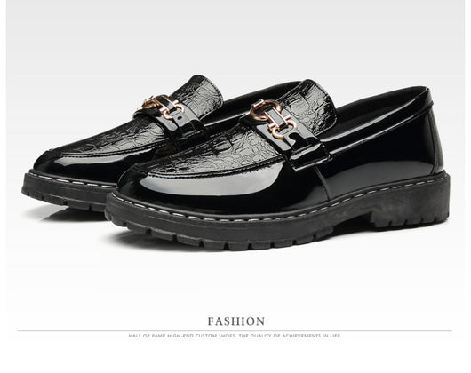 Zapatos de Cuero Británico para Hombre - Estilo Casual Brillante - Image 11