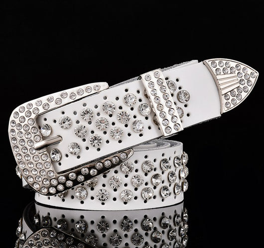 Cinturón de Cuero con Strass Gypsophila para Mujer - Image 6