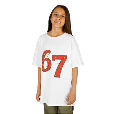 Camiseta Escolar de Algodón Puro Hombro Caído - Juego Familiar - Image 11