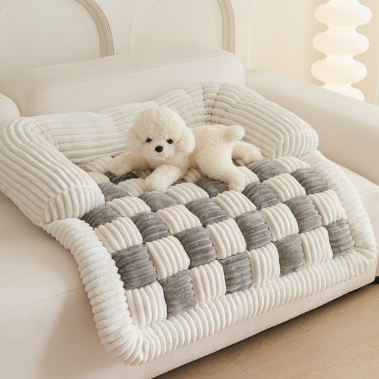 Cama Térmica Ajedrezada para Mascotas - Confort Otoño e Invierno - Image 2