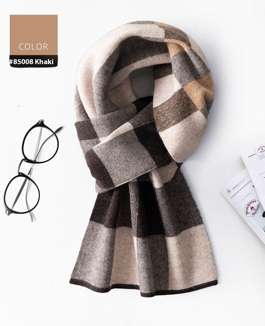 Bufanda Cuadros para Hombre Reversible - Abrigo Invierno Doble Cara - Image 36
