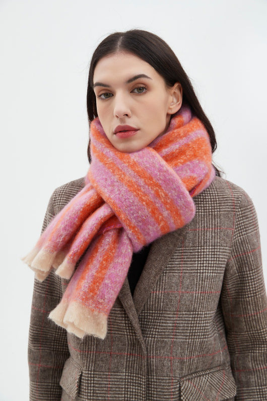 Bufanda Chal Tejida Jacquard Otoño Invierno Europeo Americano - Image 23