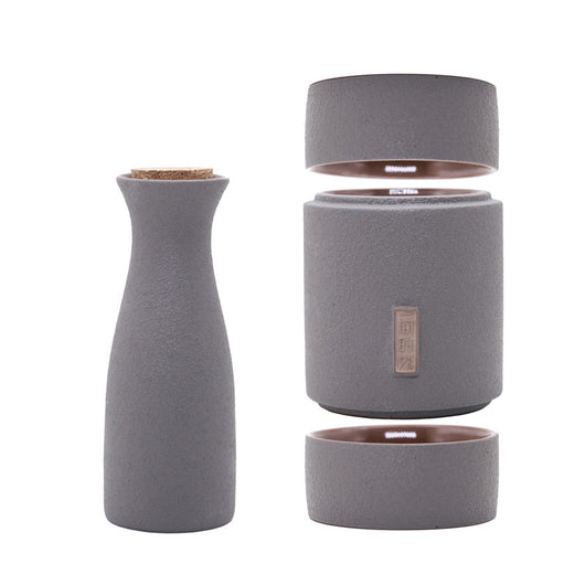 Juego de Vino de Cerámica Japonesa Portátil para el Hogar - Image 10