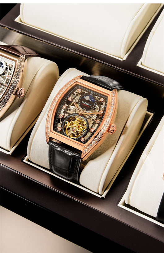 Reloj Mecánico Automático con Diseño Hueco Cuadrado - Image 14