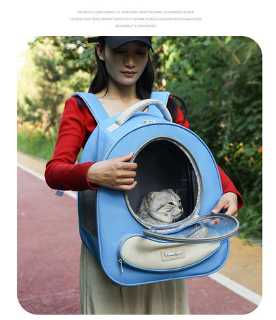Mochila Transportadora Respirable para Mascotas - Gran Capacidad Cápsula Espacial - Image 18