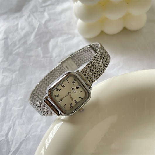 Reloj de Cuarzo Mujer Estilo Romano Retro Acero Inoxidable - Image 5