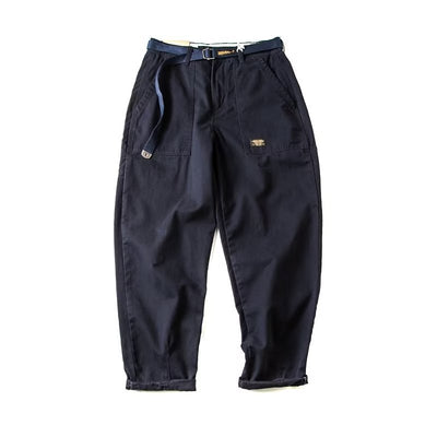 Pantalones Casuales Retro Americanos Talla Grande Rectos y Holgados - Image 5