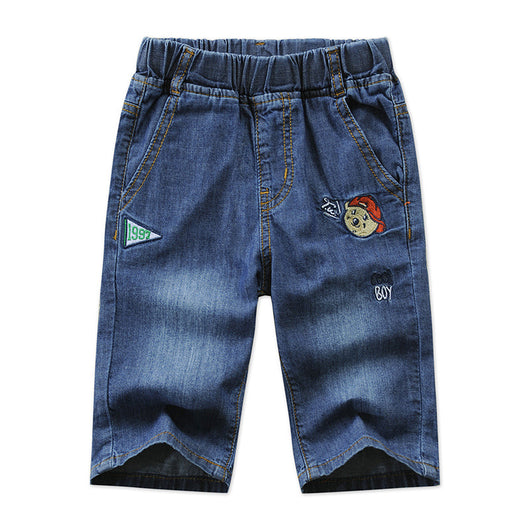 Pantalones Capri Denim Casuales para Niños - Versátiles y Cómodos - Image 8