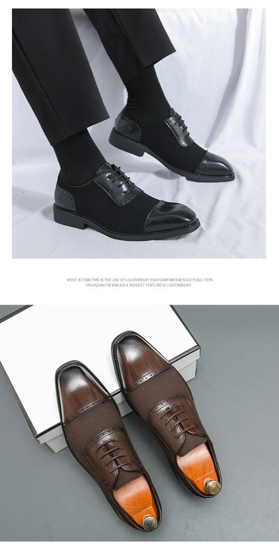 Zapatos de Negocios Cuero Premium con Suela Elevada y Punta Redonda - Image 16