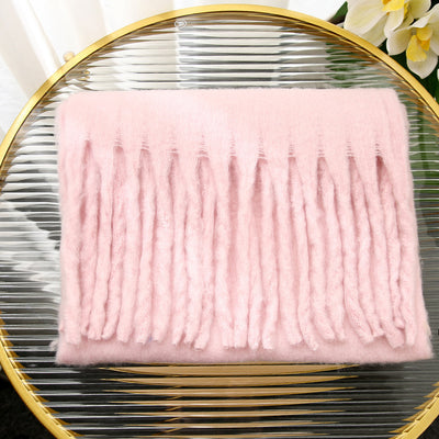 Bufanda Rectangular Suave y Cálida con Borlas - Image 17