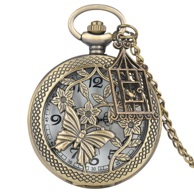 Reloj de Bolsillo Mariposa Hueca Creativo - Image 6