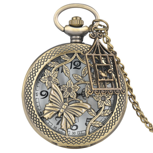 Reloj de Bolsillo Mariposa Hueca Creativo - Image 6