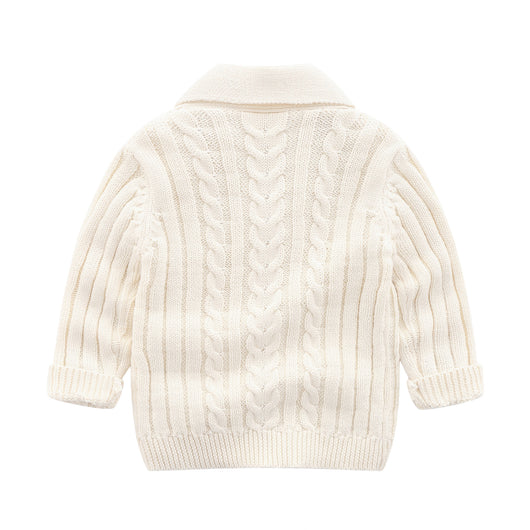 Cardigan Tejido Simple para Bebé - Abrigo Suave y Cómodo - Image 4