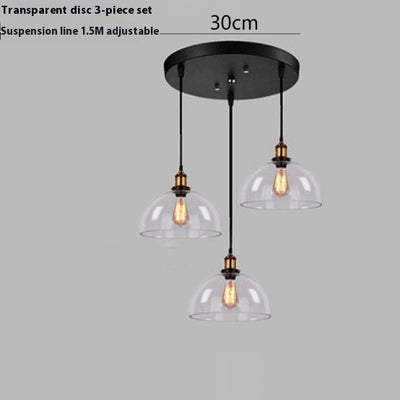 Lámpara Colgante Nórdica de Cristal Transparente para Restaurante - Image 29