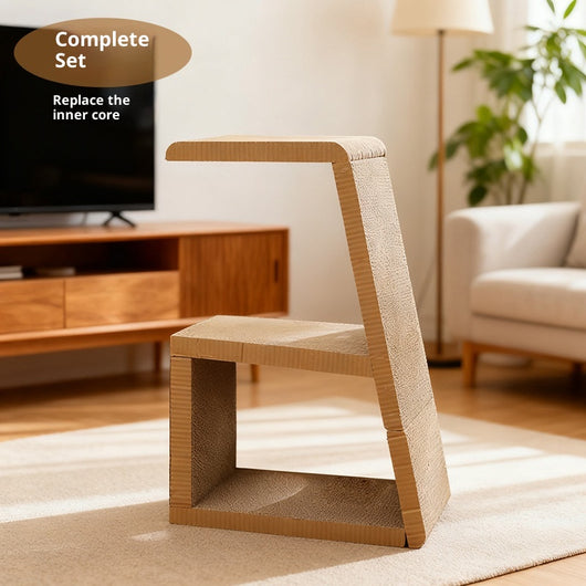 Rascador Multifuncional de Cartón Corrugado para Gatos con Entretenimiento Integrado - Image 6
