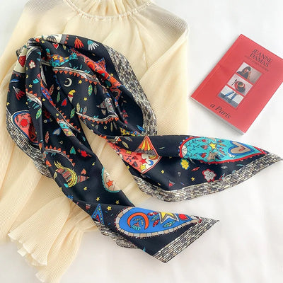 Pañuelo Grande Estampado para Mujer Primavera Otoño - Image 3