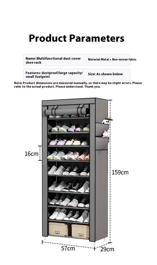 Organizador de Zapatos Multicapa Antipolvo para el Hogar - Image 9