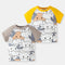 Pijama de Algodón Puro Estampado con Vaca para Bebé - Colección Verano