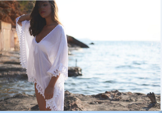 Traje de Baño Crochet Calado - Vestido Playero Elegante - Image 2