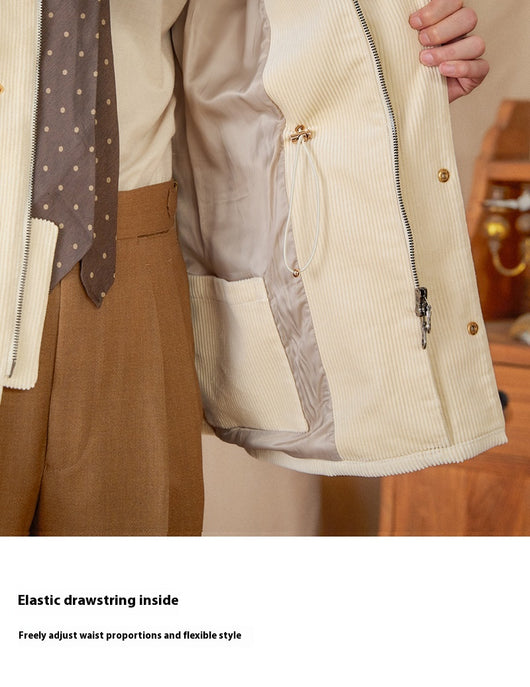 Chaqueta Safari Vintage de Pana Térmica Slim-fit - Image 14