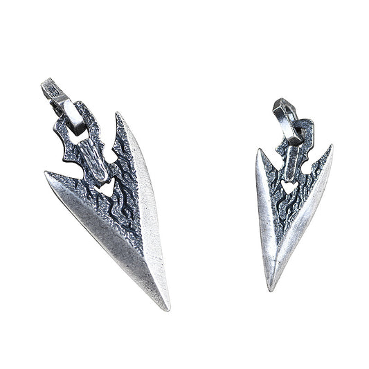 Collar de Plata para Hombre con Piedra en Forma de Arma - Image 2