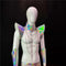 Disfraz Muscle Man con Alas Voladores Plateado Estéreo DS