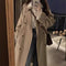 Gabardina Clásica Británica para Mujer - Abrigo Midi Primavera Otoño
