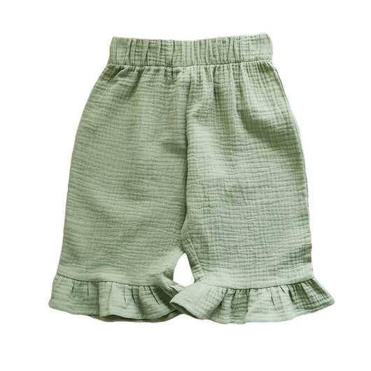 Shorts de Algodón con Volantes para Niñas - Versátiles y Cómodos - Image 2