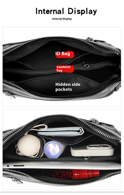 Bolso Bandolera de Cuero Genuino con Gran Capacidad para Mujer - Image 26