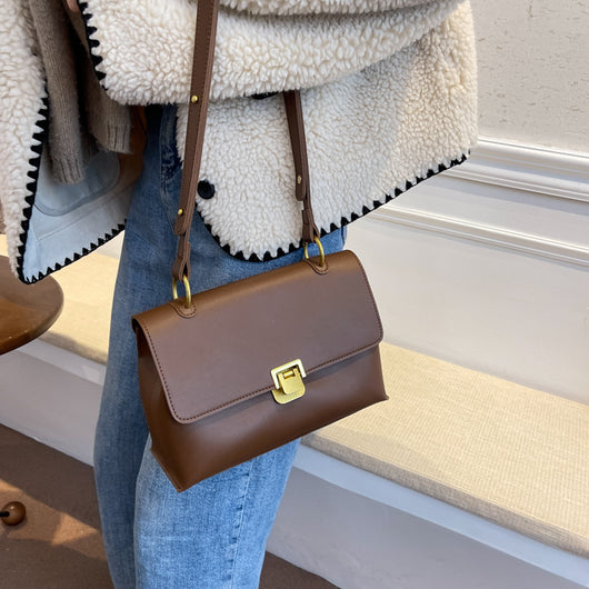 Bolso Bandolera Minimalista de Invierno - Diseño Asimétrico Moderno - Image 13
