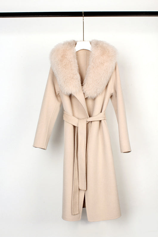 Abrigo de Lana Reversible Doble Faz con Cinturón - Corte Slim Otoño Invierno - Image 25