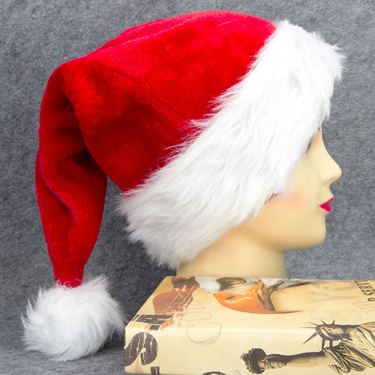 Gorros Navideños Peluche Gruesos Santa con Pompón Grande - Image 14