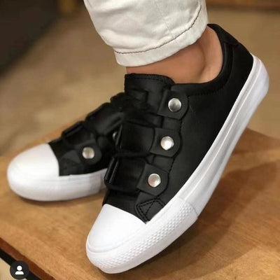 Zapatos Plataforma Casual de Viscosa con Punta Redonda para Mujer - Image 8
