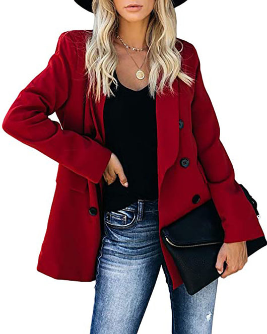Blazer Cardigan Entallado con Botones para Mujer - Image 6