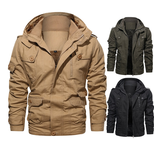 Chaqueta Acolchada Multi-bolsillos Premium Terciopelo Grueso - Image 18
