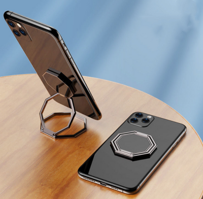 Soporte Metálico Plegable para Teléfono y Tablet con Anillo Adhesivo - Image 8