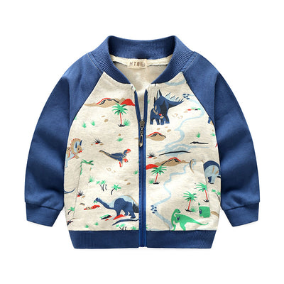 Abrigo Infantil Estampado Europeo Americano con Diseños Divertidos - Image 5