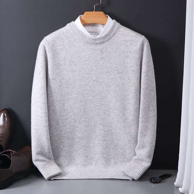 Suéter Ajustado de Cuello Redondo para Hombre - Base Térmica Tejida - Image 6