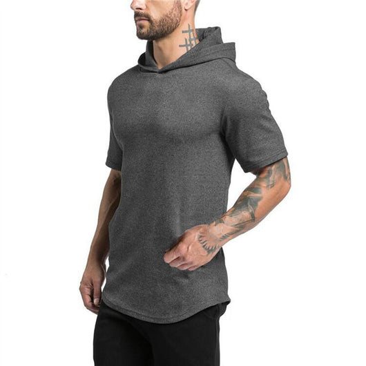 Playera Muscle Slim Fit Hombre Algodón Transpirable Diseño Liso - Image 4