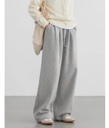 Pantalones Casuales de Cintura Alta con Cordón y Forro Polar - Image 3