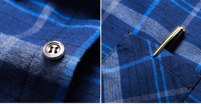 Camisa de Cuadros Manga Larga para Hombre Maduro - Image 11
