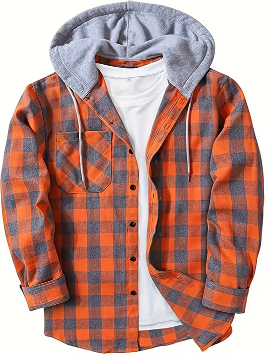 Sudadera Hoodie Cuadros para Hombre - Manga Larga - Image 10