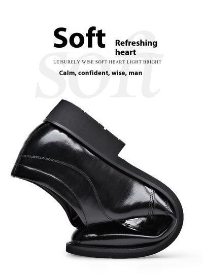 Zapatos de Cuero Elegantes con Bordado - Slip-on Puntiagudo para Hombre - Image 33