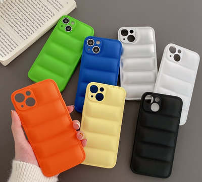 Funda Protectora Acolchada de Silicona para Teléfono